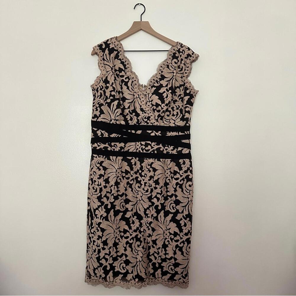 Tadashi Shoji Embroidered Lace Sheath Dress